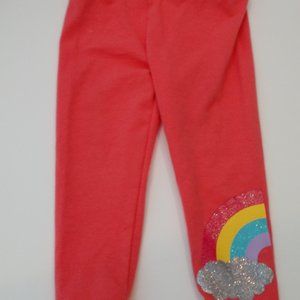 Carters pants pink with rainbow stripe